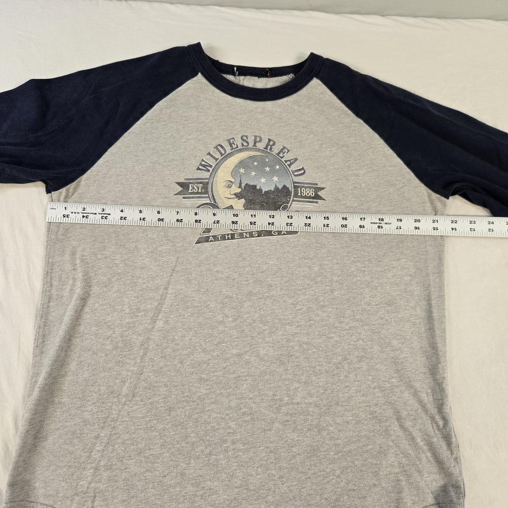 Widespread Panic Raglan Baseball T-shirt 1986 Athens, GA Moon Stars Size Large - Picture 5 of 10